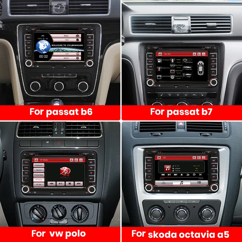 1DIN Autoradio MP3 Car Multimedia Player Golf 7 Ford Focus Mk2 Radio Coche  Con Bluetooth Passat B8 Som Automotivo - China Autoradio, Auto Radio