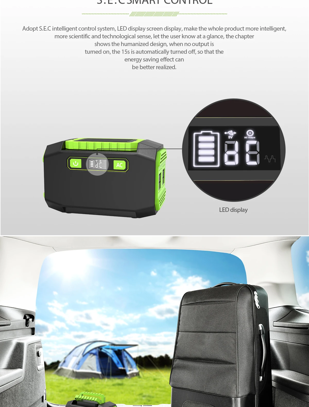 200W Hp Power Portable Power Station Renewable Energy Backup Generator Portable 200w 300w 600w 800w 1000w 2000w  Superlight supplier