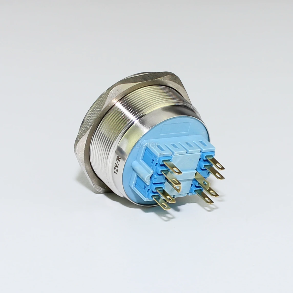 Interruttore A Pulsante LED, 19mm 12V LED Impermeabile In Acciaio Inossidabile, Interruttore A Pulsante A Scatto Con Blocco, Interruttore A Pulsante - Foto 7