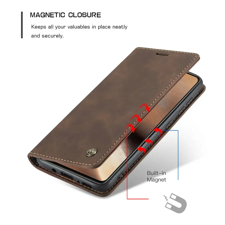 CaseMe High Quality PU Wallet Case for Samsung A9 Star/A8 Star