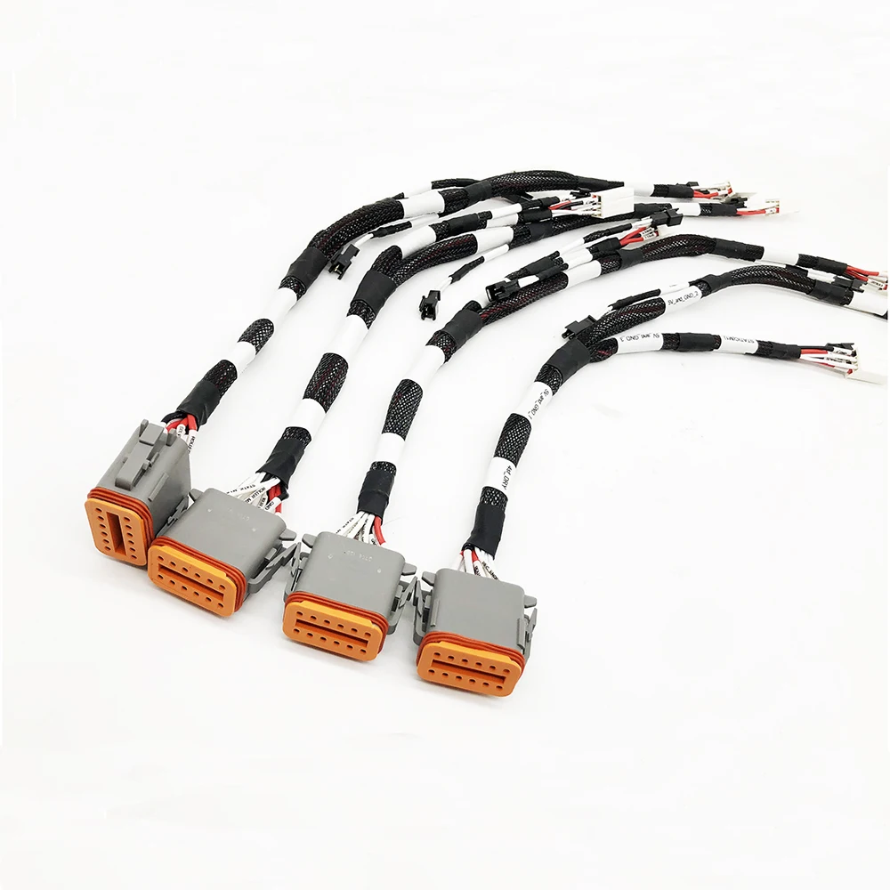 Automotive Wiring Harness Dt Series 2 3 4 5 6 8 12 Pin Waterproof Male