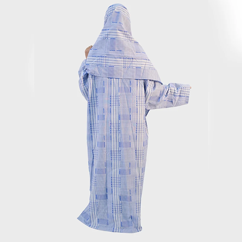 New Cotton Striped Cardigan Loose Large Size Elegant Business Casual Irregular Dress