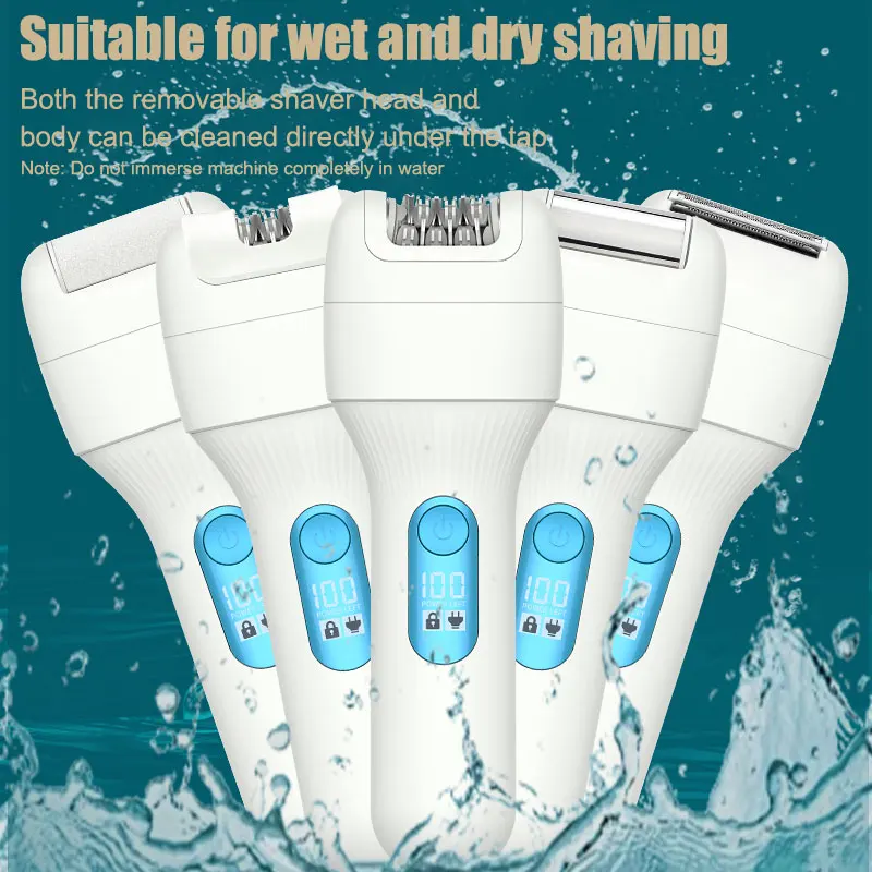 674 эпилятор для волос 5 в 1 оптовая продажа комплект ухода за волосами безболезненная перезаряжаемая Водонепроницаемая электробритва IPX6 электрический
