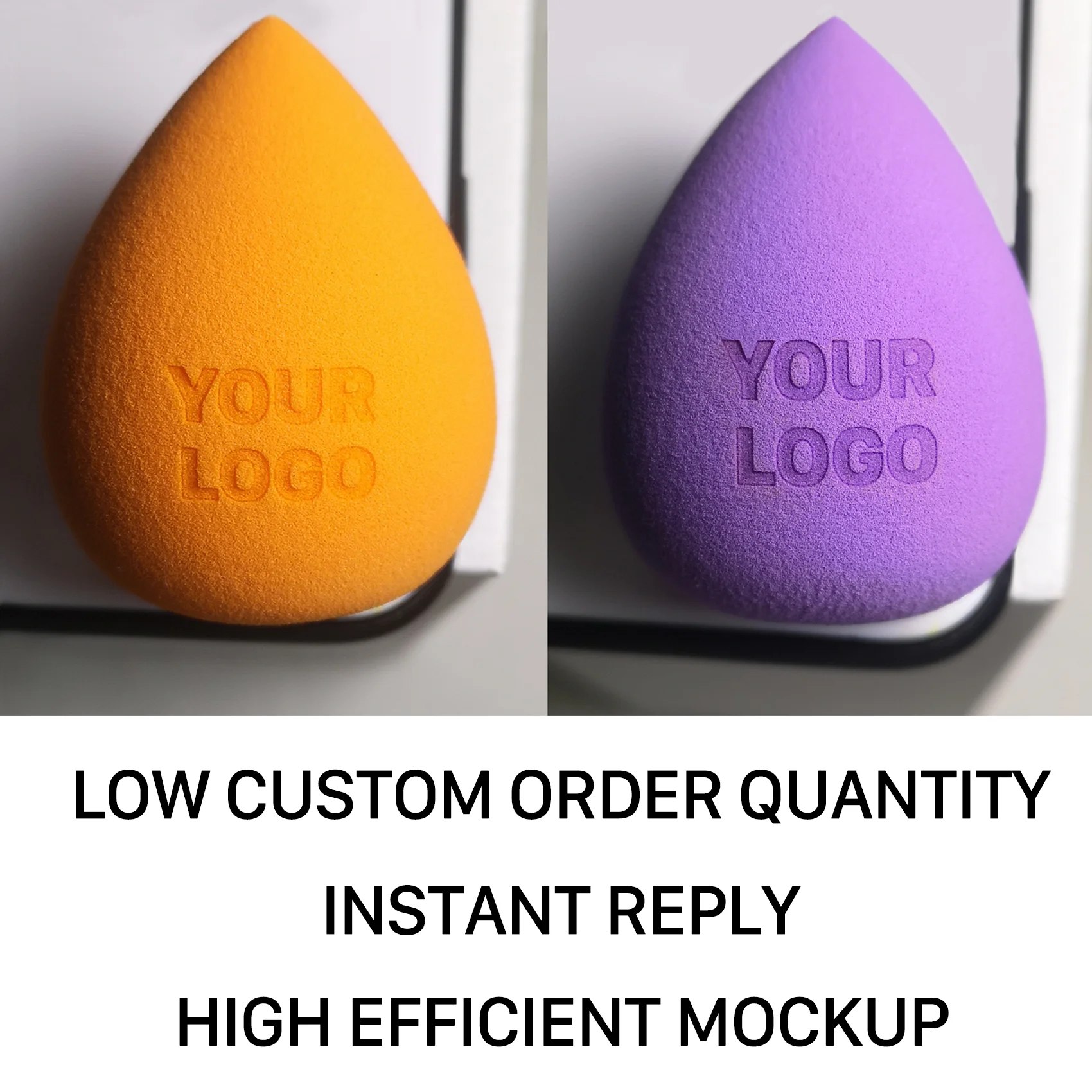 Низкий минимальный объем заказа от частной марки изготовленным на заказ логосом косметический спонж для макияжа набор в коробке макияж губки/основная губка