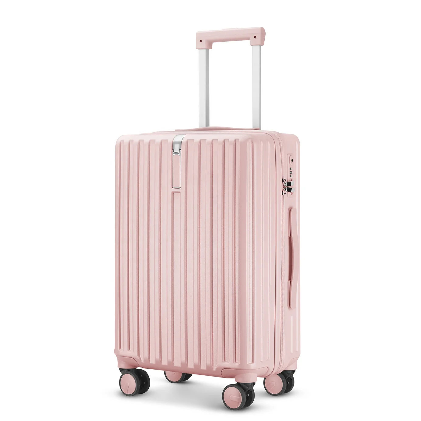 New Design 2021 Square Suitcase Travel Trolley Luggage Bag Cases Hard Shell  Pc Carry on Luggage