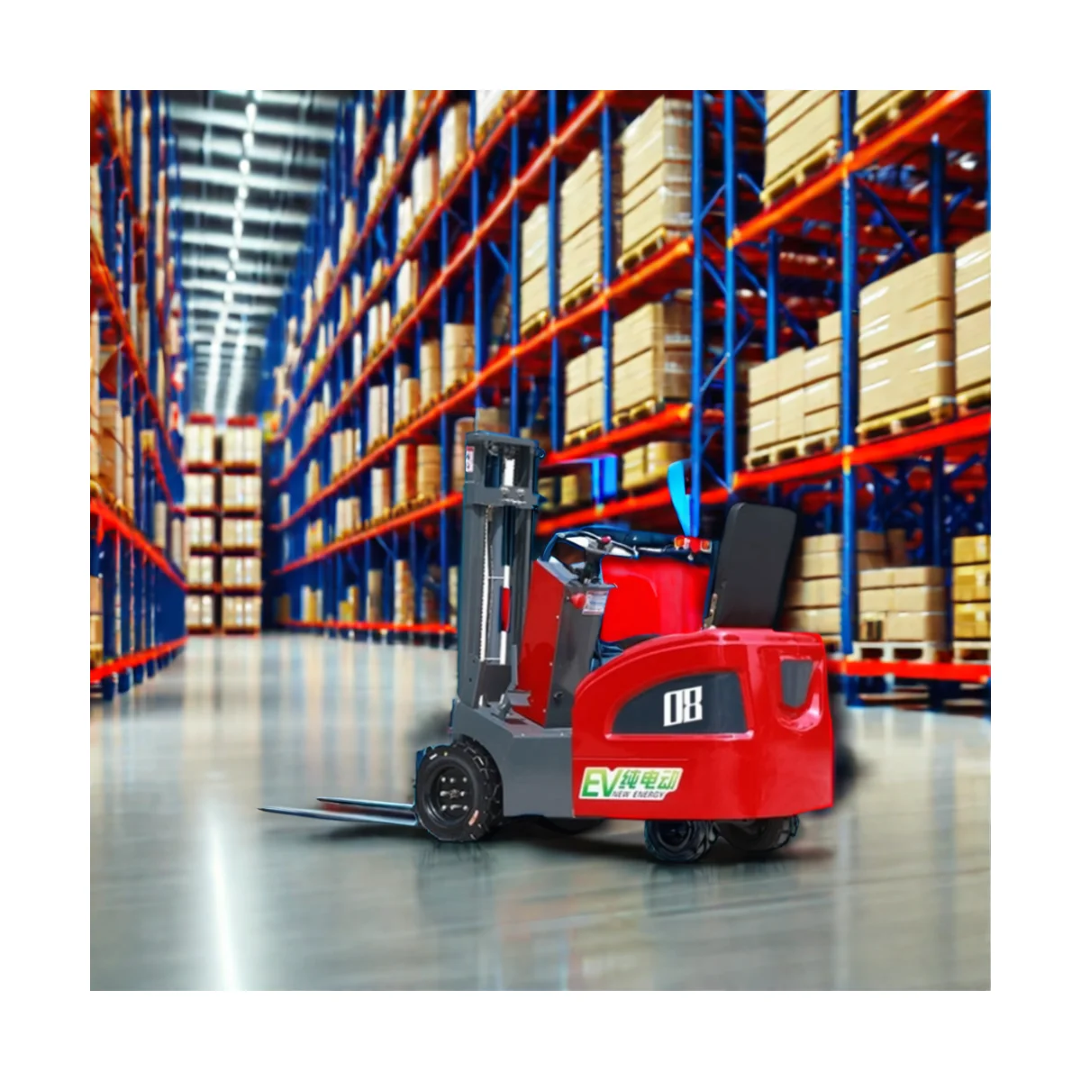 High Quality China Electric Forklifts 1ton 0.8ton 0.5ton Lithium Battery Farm Home Retail Restaurant Use Available 3m 5m Sizes