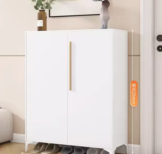 Compact Steel Shoe Cabinet and Space-Saving Design Durable Steel Shoe Rack Cabinet with Adjustable Shelves