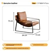 Pelle genuina marrone cammello