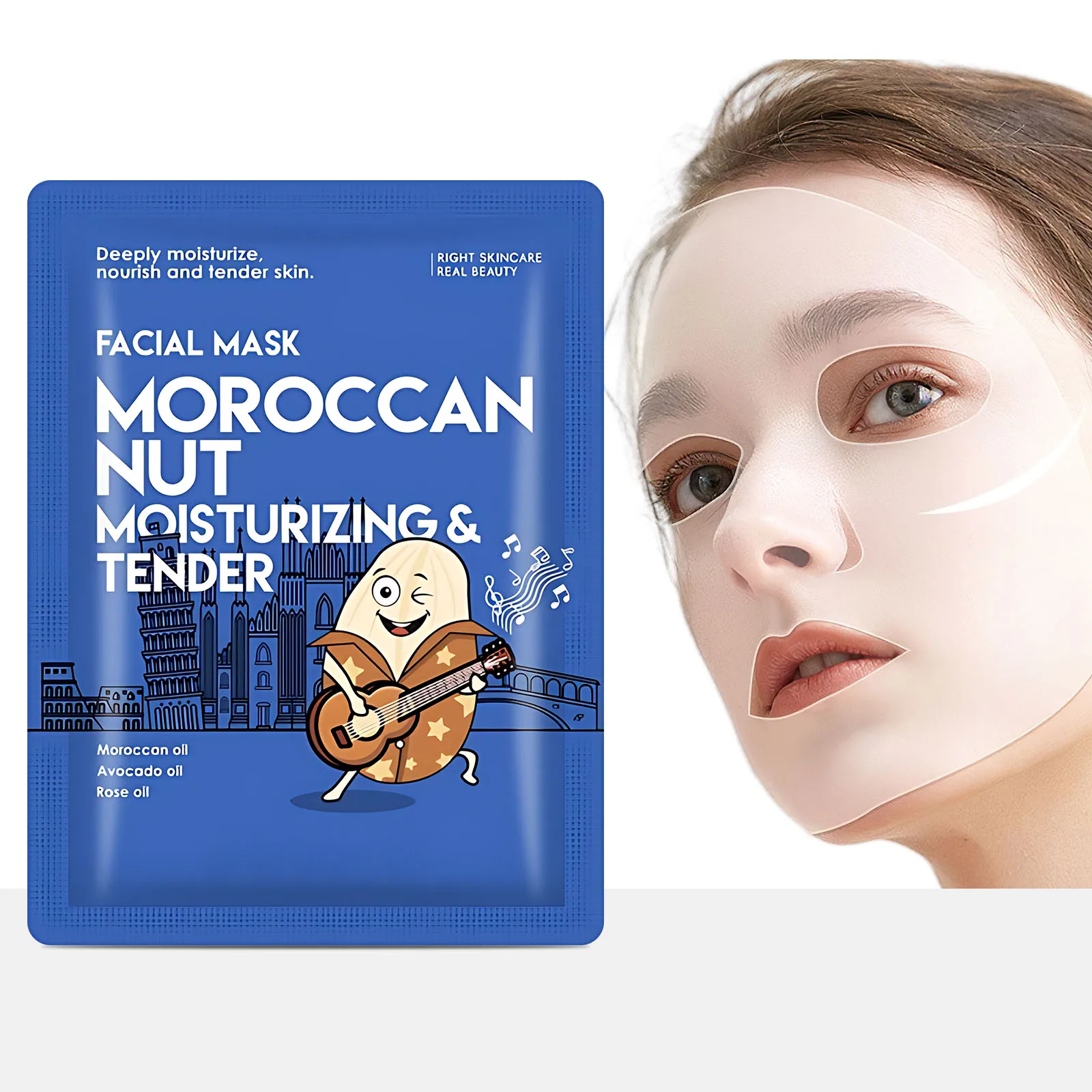 25ml Morocco Nut Moisturizing Face Mask - Deep Hydration