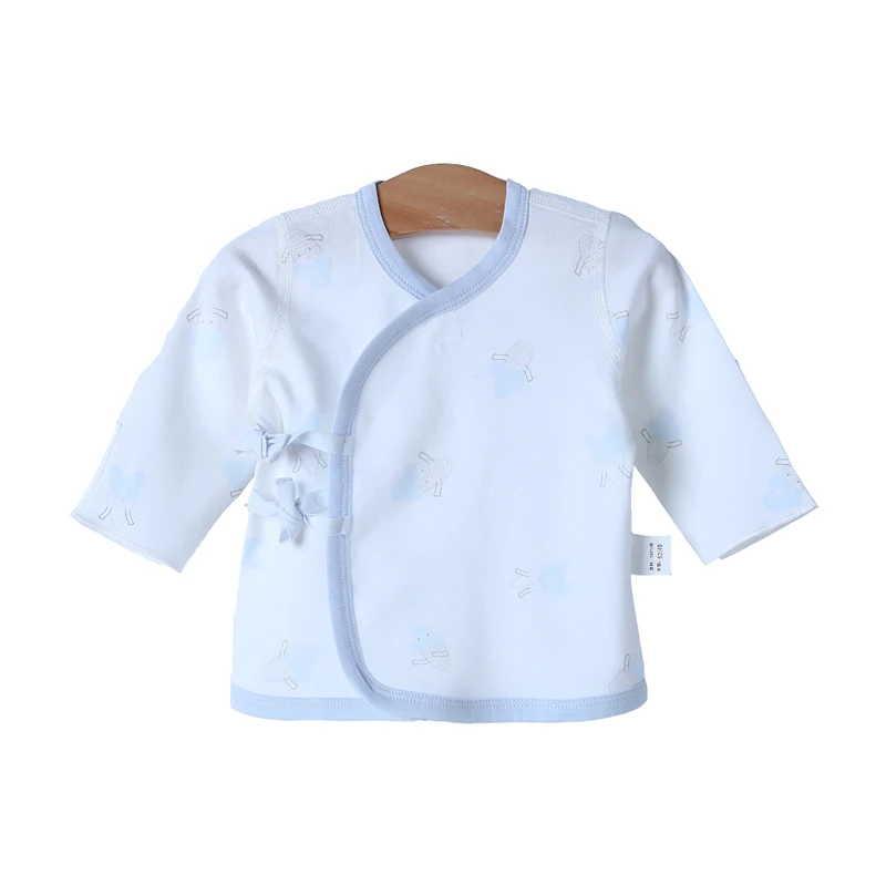 
 Одежда для малышей, младенцев, новорожденных из хлопка с полу-сзади топы, весна-лето, тонкие детские От 0 до 1 года для маленьких мальчиков и девочек половина-сзади Топы  