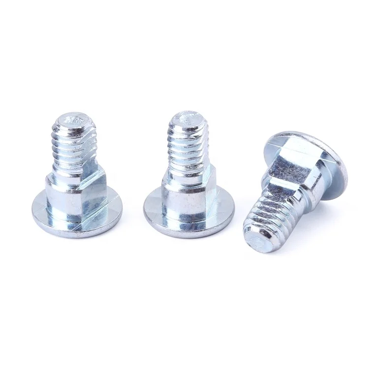 Non-standard customization step screw milling flat mechanical thread carbon steel blue zinc