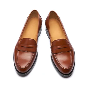 Customize Large Quantities Mens Soft Comfortable Genuine Leather Loafers Shoes for Men