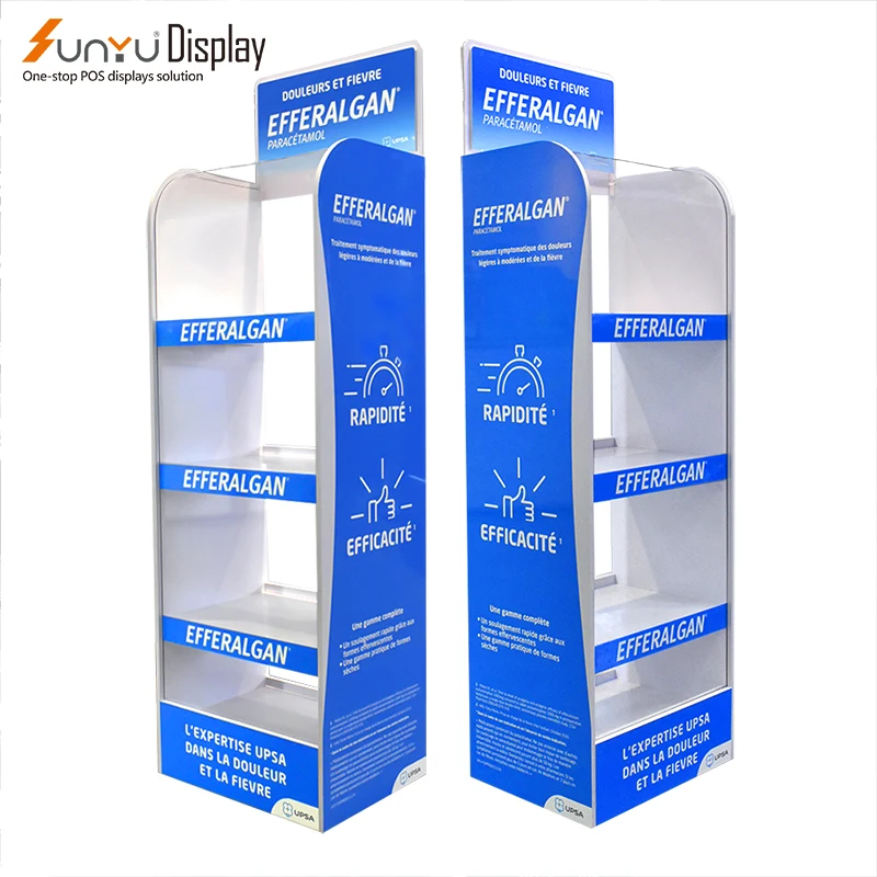 Customized Wholesale Design Supermarket Food and Drug Retail Display Stand Independent PVC Foam Board Floor Display Stand