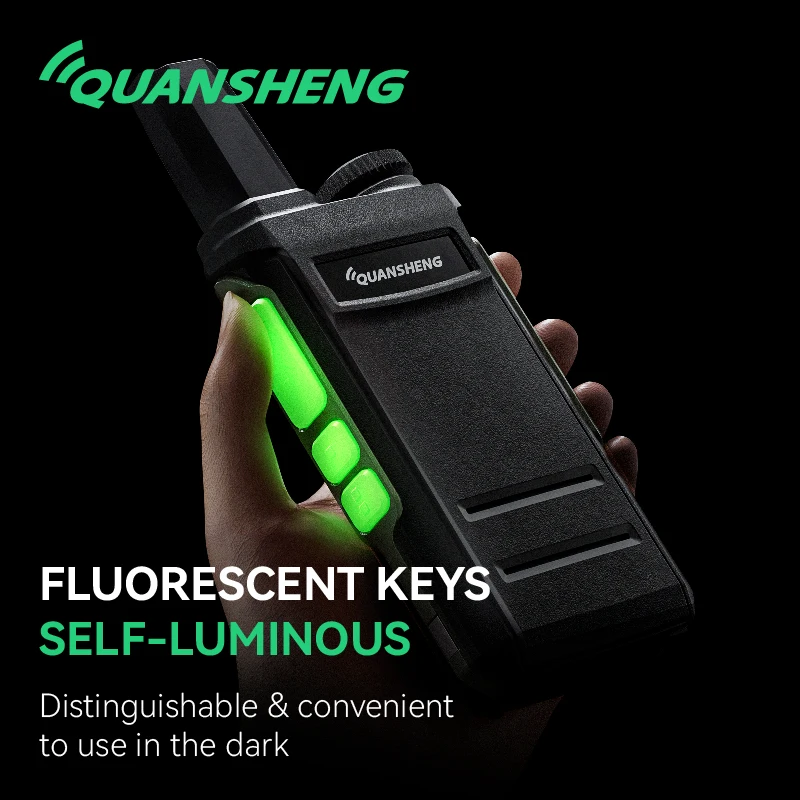 ライセンス不要の大人用トランシーバー 充電式双方向無線機 USB-C充電
