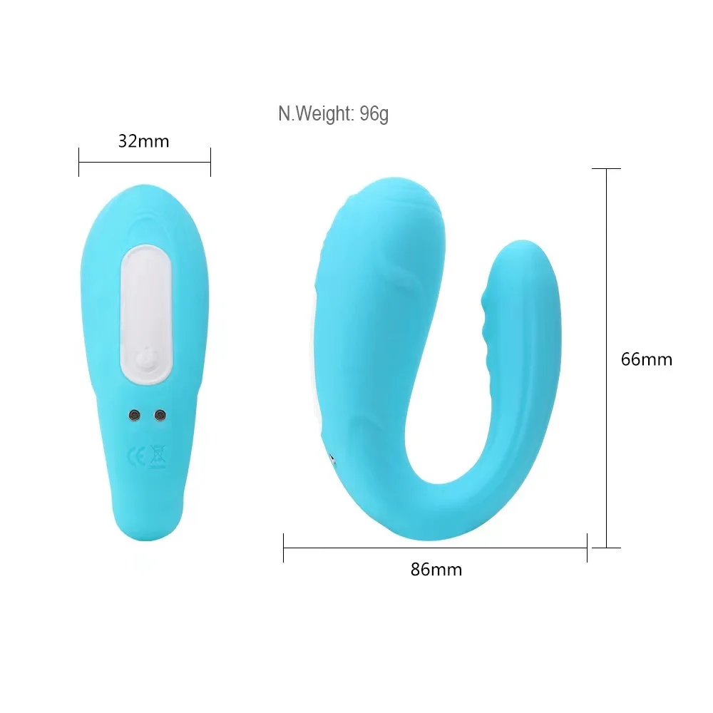 Small U-Shaped Wearable Vibrator with Remote Control Women's Sex Toy for Female Masturbation