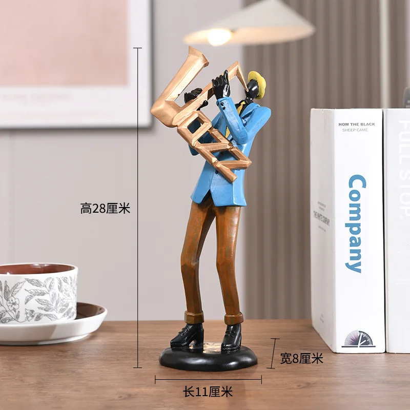 Vintage Jazz Band Ornaments - Creative Music Figures