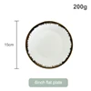 Assiette plate de 6 pouces