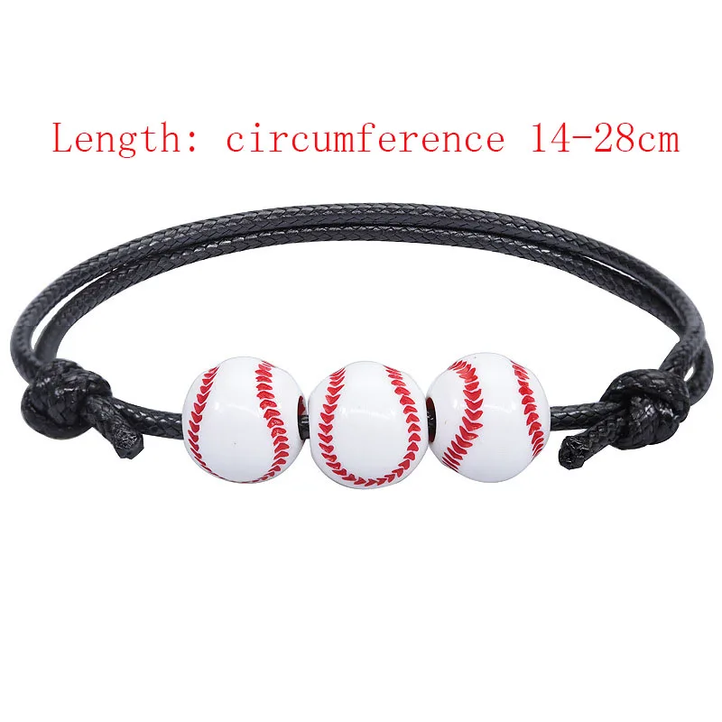  Aonklot Baseball Bracelets for Boys Charm Vencer Bracelet  Baseball Sports Bracelets Baseball Party Favors Gift for Men(Black) :  Sports & Outdoors