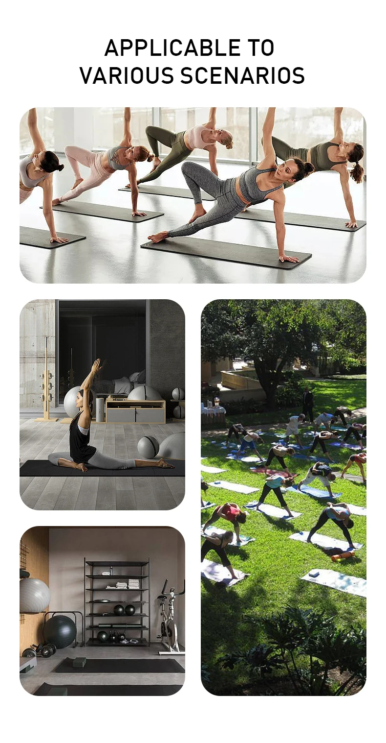 New Design Custom Print Wholesale Pilates Mat Manufacturer Waterproof High Quality Pure Full Natural Rubber Yoga Mat