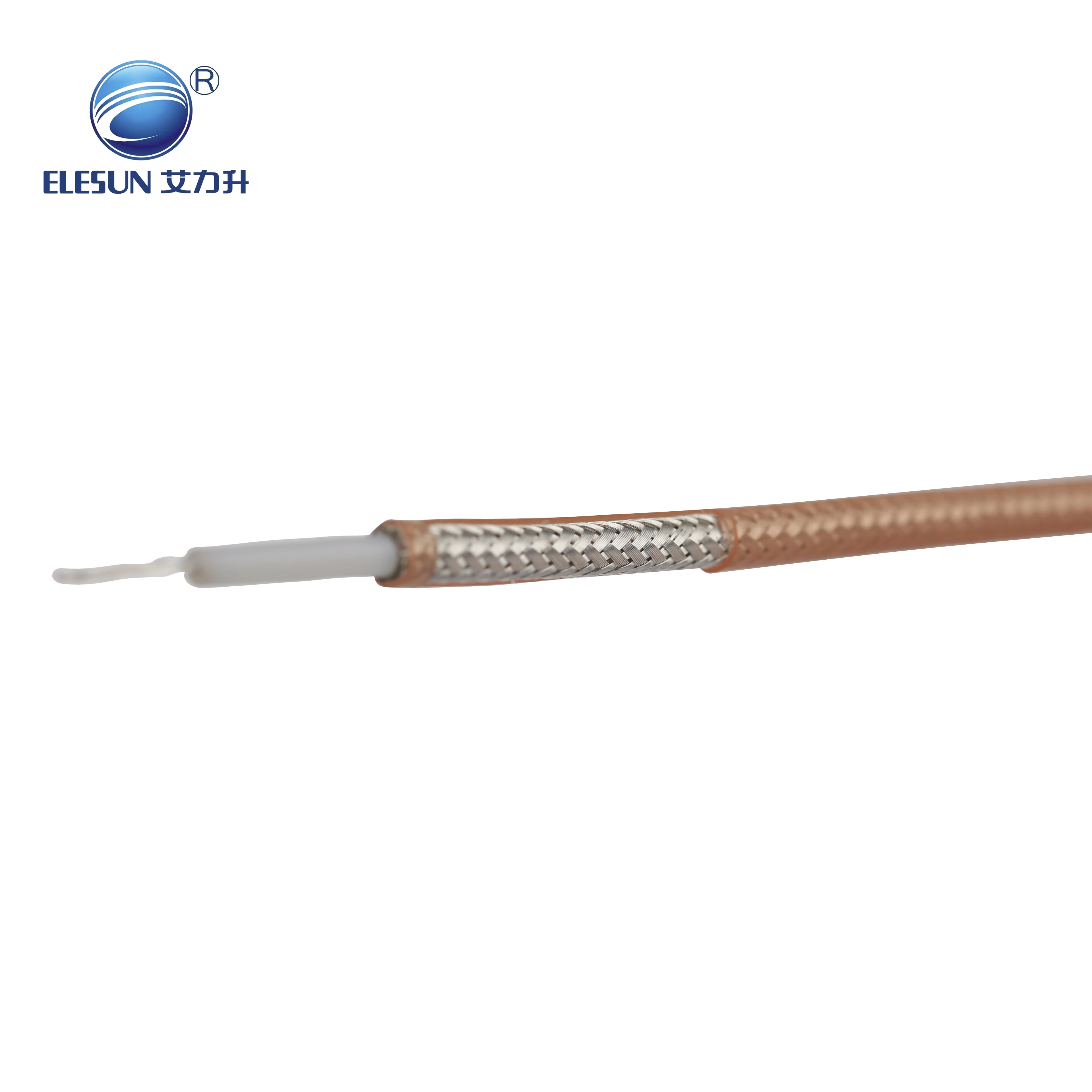 RG141 RF Coaxial Cable with FEP Jacket MILC17 Standard for High Temperature Telecommunication