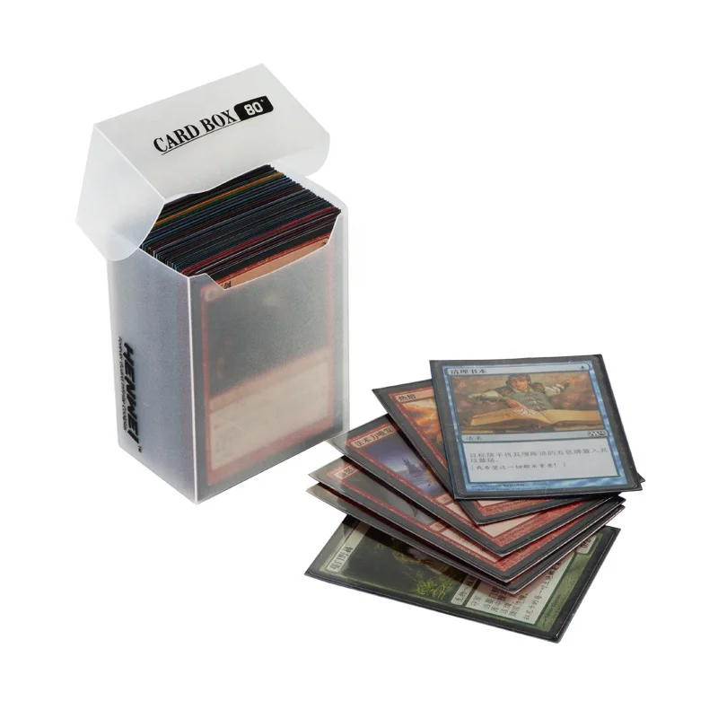 Полипропиленовая упаковочная коробка пластиковая для Карт Yugioh откидная хранения матовый