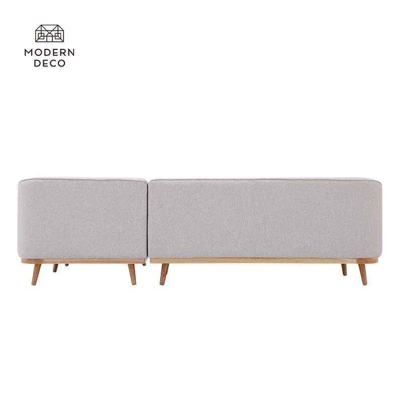 Sofa Bahagian Kain Warna Bej l Form L Bentuk Jenis Sofa Moden Set Sofa Bilik Tinggal Perabot