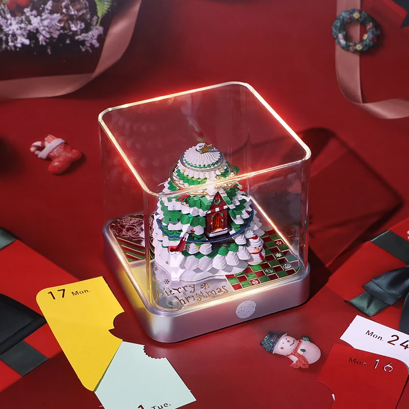 Tarjeta De Felicitación De Feliz Navidad Con Objeto De Vector 3d Realista | Vector Premium