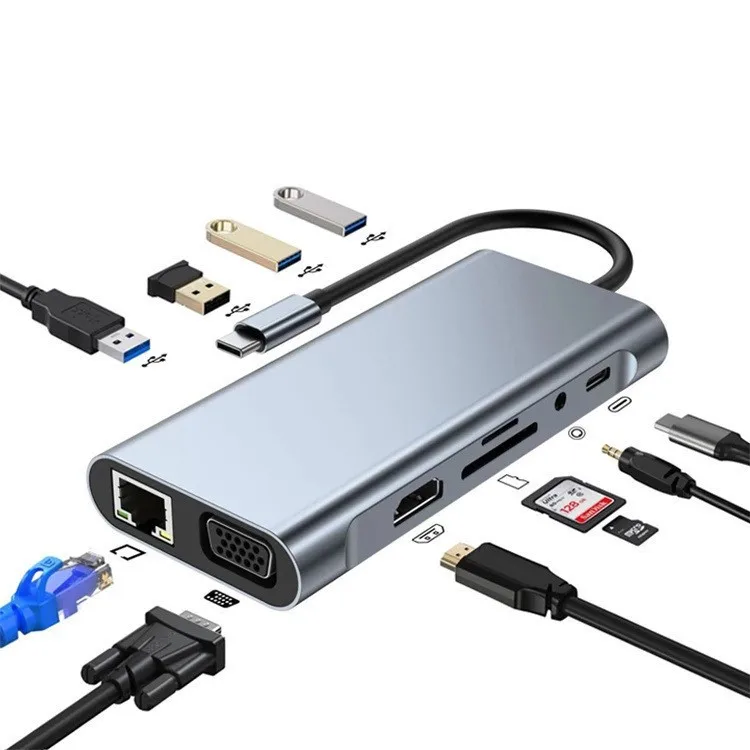 2026 USB-C Ethernet Multi-Port Hub Adapter - Image 3