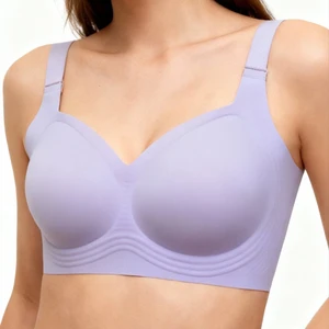 Wholesale Custom Logo Womens Jelly Bra Comfortable Seamless Bra for Women Wireless Bras with Soft Support Plus Size Bra