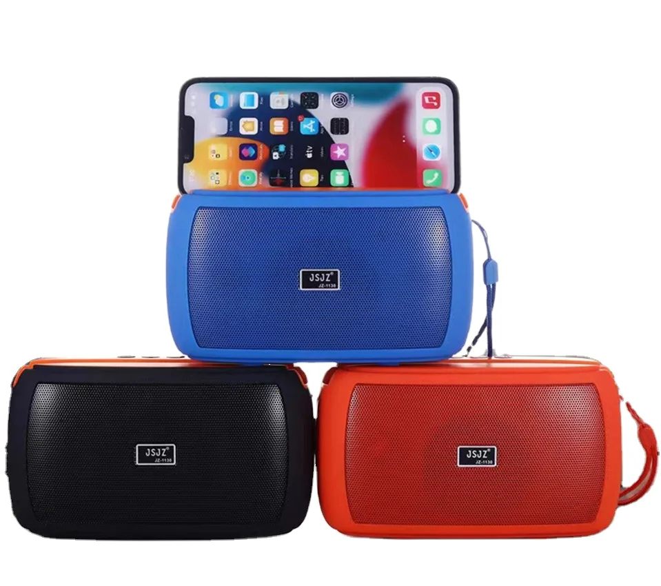 O novo JZ-1130 Blue Tooth Speaker com Suporte para Telefone Móvel