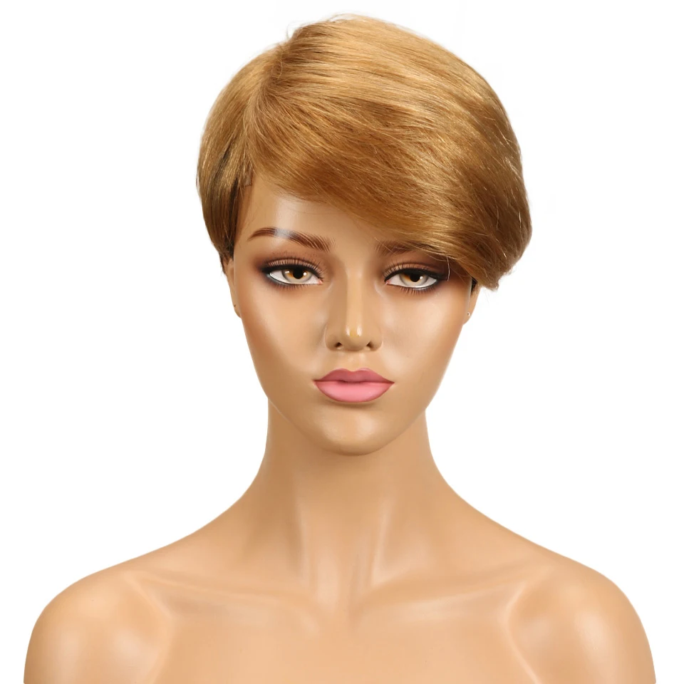Short Pixie Cut Wig Human Hair Glueless HD Lace Closure Bob Pre Plucked Amazon.com : Weydlor Pixie Cut Wig Human Hair Glueless Wigs  main image 2