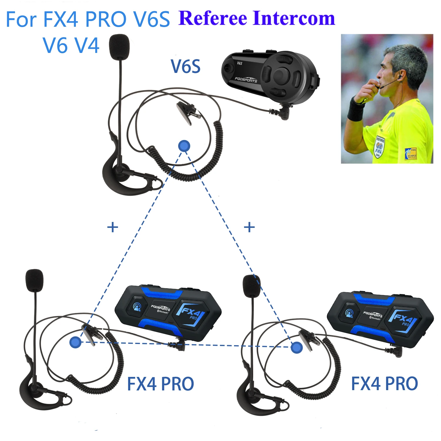 Bluetooth Headset Fodsports Fx Pro FODSPORTS FX4 PRO V6S V6 V4