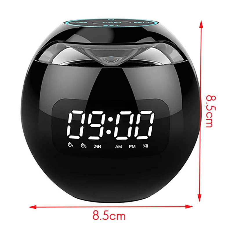 
Беспроводной динамик G90S часы цветной динамик мини портативный домашний шар карта маленькая стальная пушка динамик 