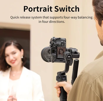ZHIYUN Weebill 3S 3-Axis Camera Stabilizer Gimbal Handheld Bluetoot Control Fill Light for DSLR Mirrorless Cameras detail image
