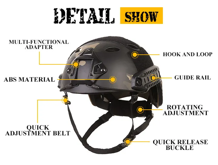 Emersongear Cs Game Paintball Fast Helmet Light Combat Mich Helmet ...