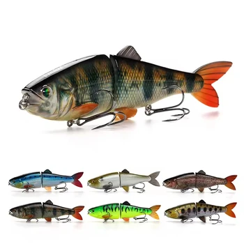 Cheery Gliding Bait Jointed Swimming Lure with Hook for Trolling Suit Jig Bait Fishing Kit for Perch and Bream in River – Metal Jig – view 2