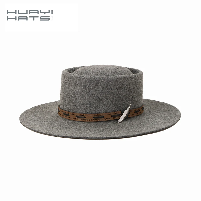 Wide Brim Pork Pie Hats 