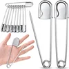 Stainless steel brooch - original silver color