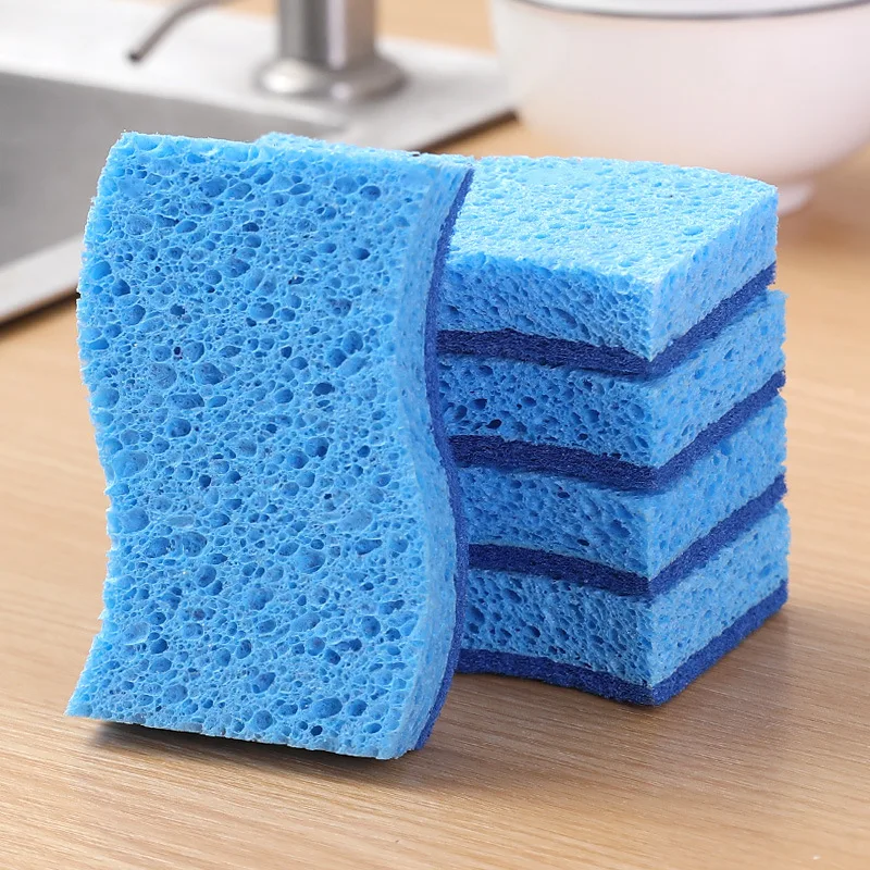 Wholesale S shaped scouring pad sponge bowls and pots dishcloth