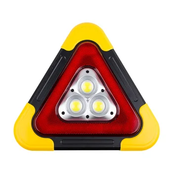 800 Lumen Outdoor Triangle Warning Light USB Rechargeable Solar LED Work Lights For Car
