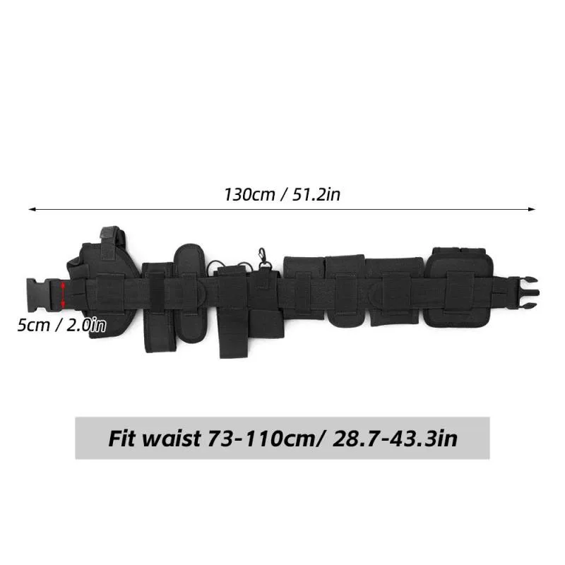 Mountaineering Outdoor Tactical Utility Belt Versatile Security Modular Equipment System Molded Duty Belt Hunting Accessories