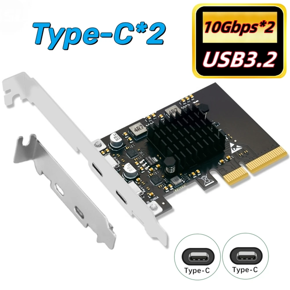 Lazmin112 Scheda Interna PCIE USB 3.0 a 2 Porte, Scheda di espansione