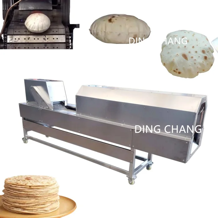 High Efficiency Roti Chapati Making Machine Paratha Production Line Automatic Tortilla Press Machine Flat Bread Maker Machine