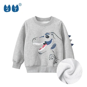 Children Clothing Baby Boy Fashion Dinosaur Cotton O Neck Long Sleeve Cartoon Sweatshirts