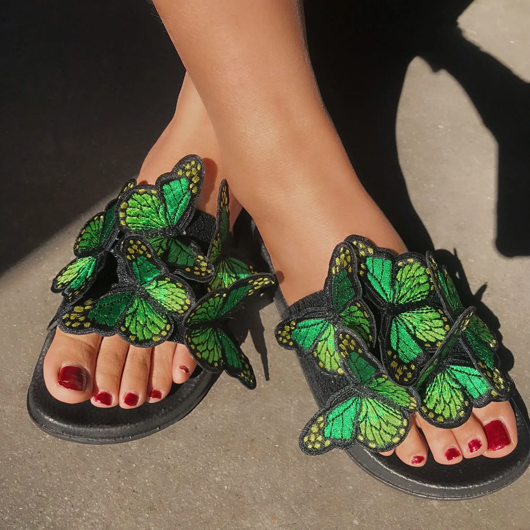 butterfly slippers for ladies