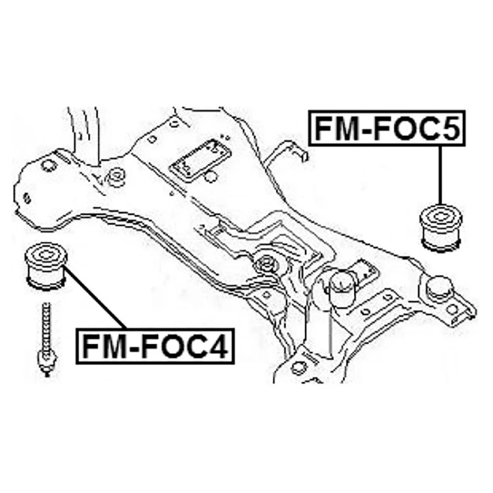 Bush Replacement Parts 4M515L021AB 1326988 Front Axle Carrier/Subframe... — 3