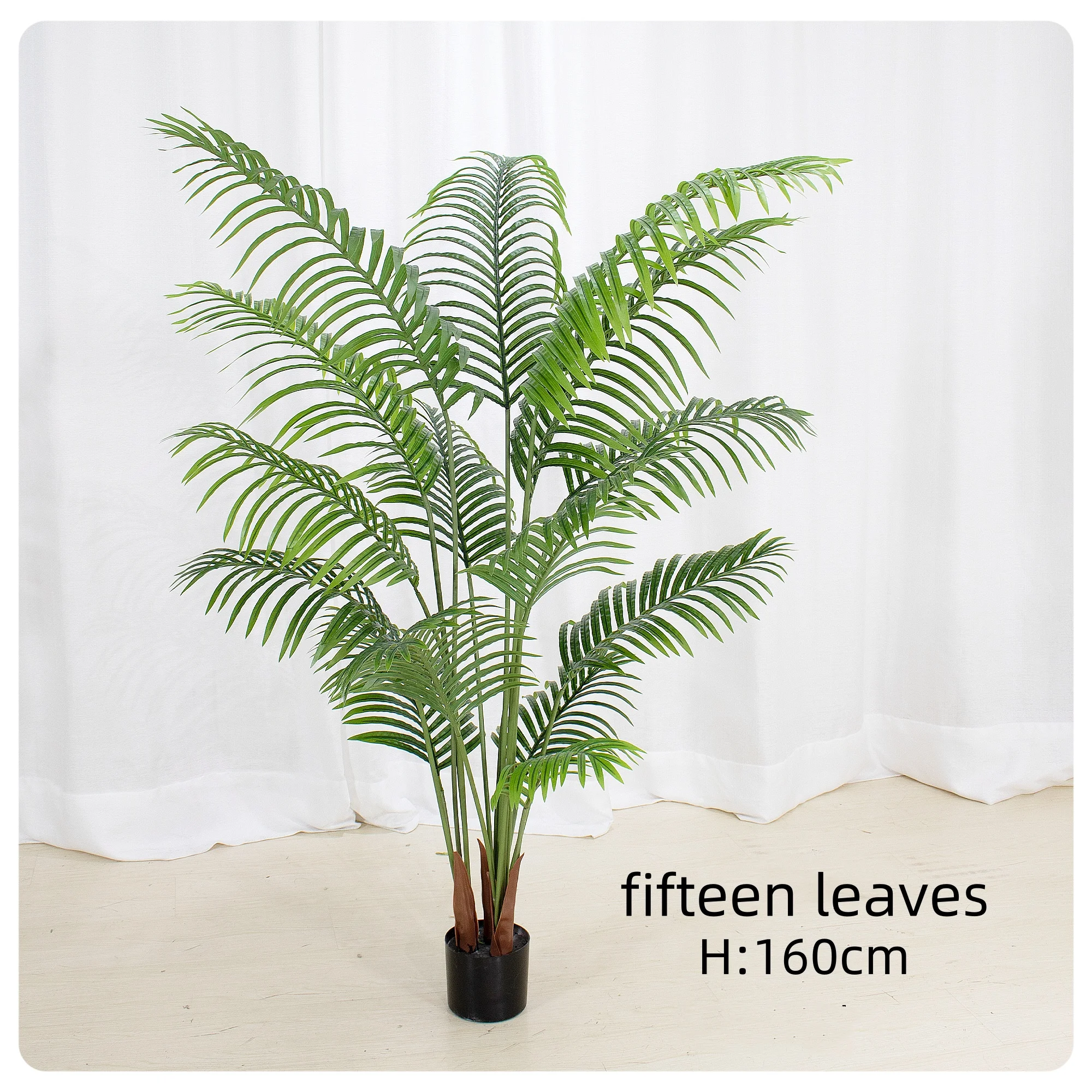 Artificial Palm Tree,Tropical Coconut Leaves,Plastic Fine Leaves,Palm