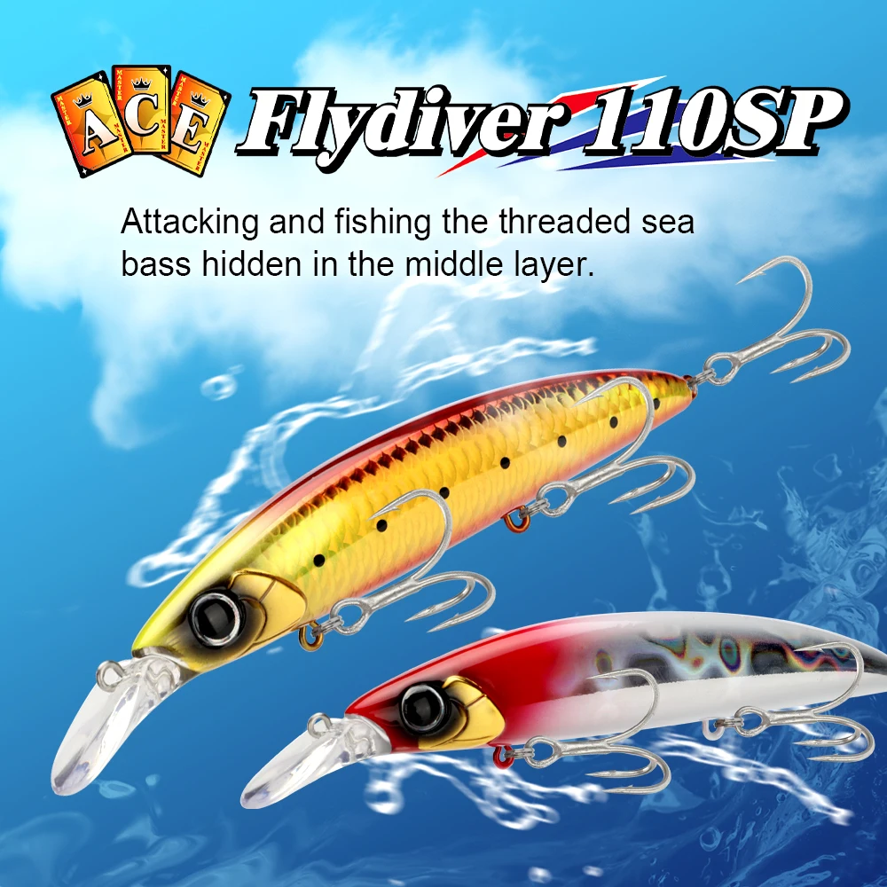 HONOREAL 110mm 20g Fly Diver 110SP Custom Manufacturer Fish Lure Bait Hard Body Fishing Lure Making