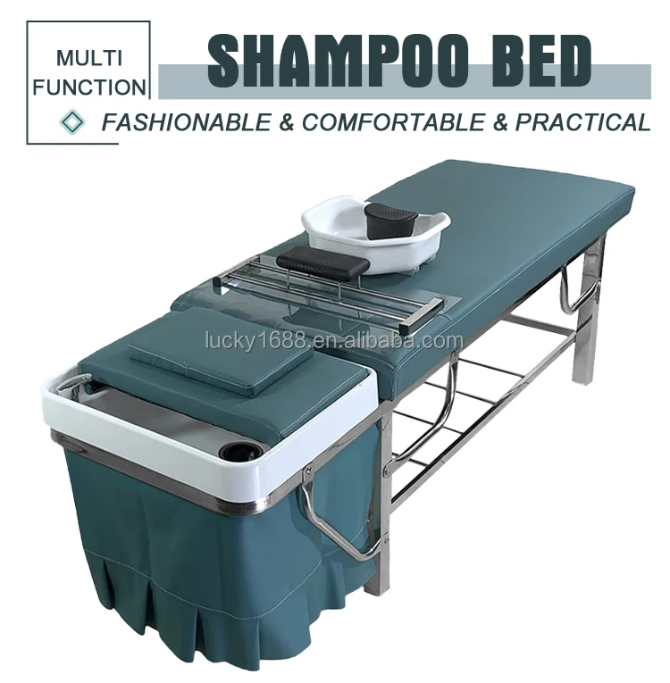 indbildskhed umoral Økonomi High Quality Stainless Steel Lay Down Stationary Massage Table Shampoo  Chair Hair Wash Bed With Basin - Buy Hair Wash Bed,Shampoo Chair,Stationary Massage  Table Product on Alibaba.com