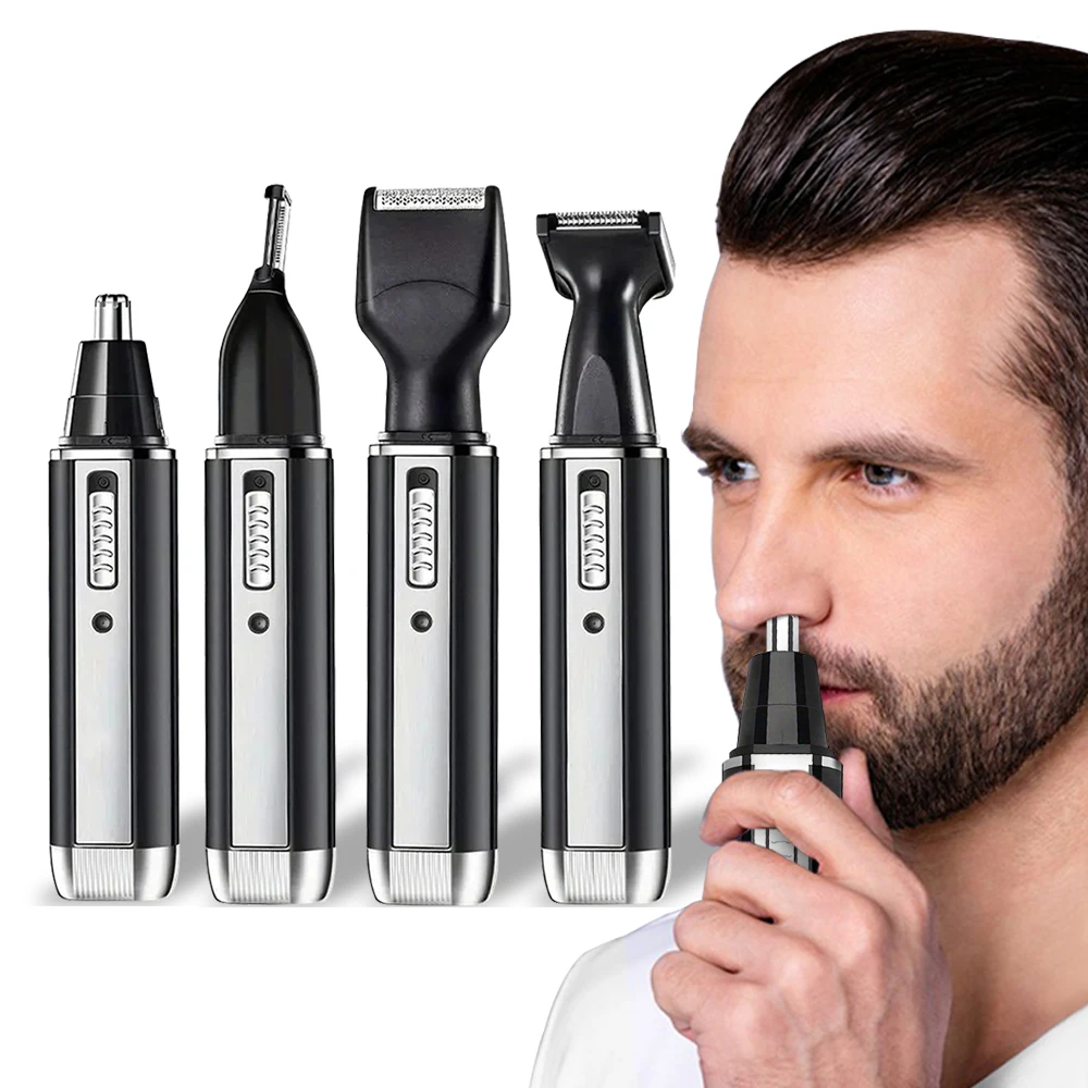 Men's Portable Electric Four-in-One Hair Clipper Set Multi-Functional New Design for Home Car & RV Nose Hair Trimmer
